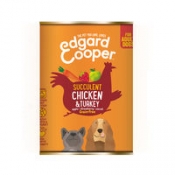 Edgard & Cooper Adult - Kip & Kalkoen - Blik 400 gr